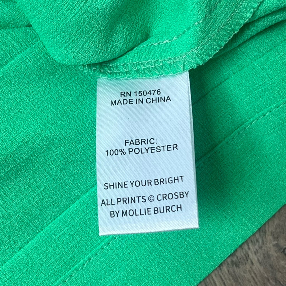 NWT! Crosby by Mollie Burch - Meredith Top - S - Green - Picture 3 of 4